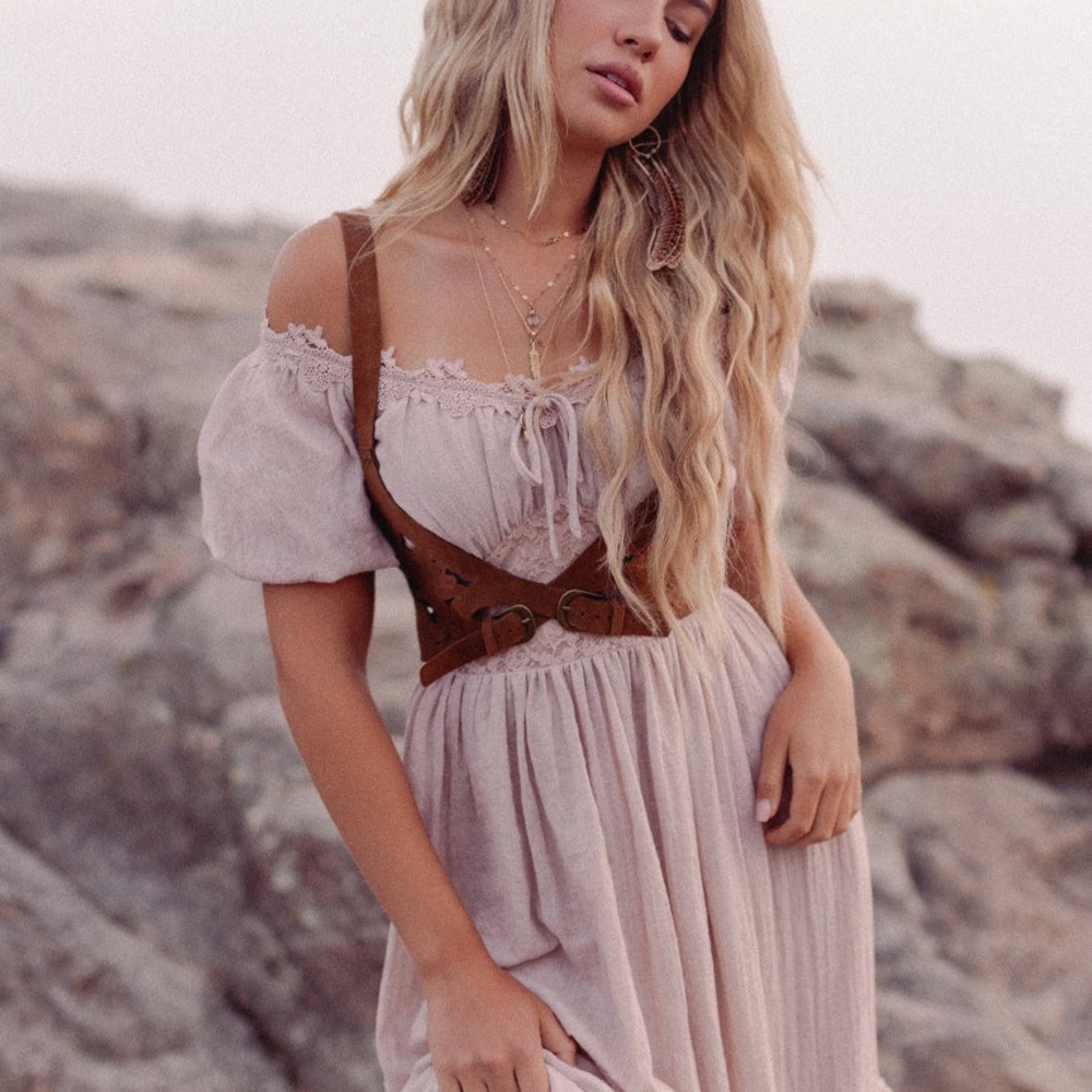 Joyfolie Shell Pink Dress
